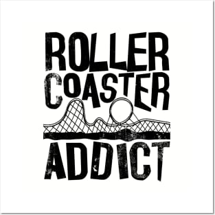 Rollercoaster addict roller coaster addict Posters and Art